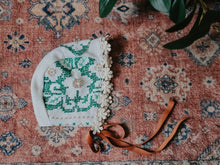 "Ruth" vintage cross-stitch bonnet ✨️ooak & rts✨️✨️
