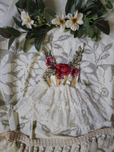 "Rosalie" embroidered rose romper