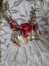 "Rosalie" embroidered rose romper