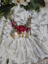 "Rosalie" embroidered rose romper