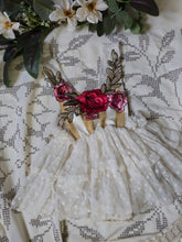 "Rosalie" embroidered rose romper