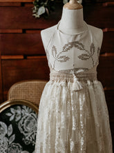 "Menya" creamy boho lace dress
