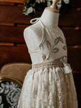 "Menya" creamy boho lace dress