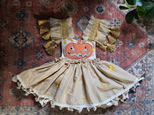Daisy pumpkin romper ✨️rts✨️ 6/12m