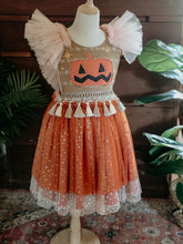Flutter sleeve pumpkin dress ✨️RTS✨️