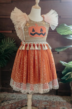 Flutter sleeve pumpkin dress ✨️RTS✨️