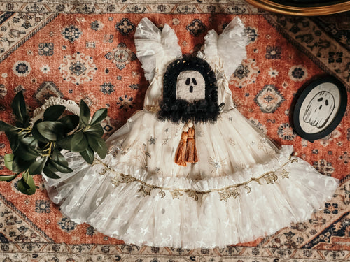White sparkle ghostie dress ✨️RTS✨️ 2-3t
