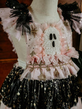 Light pink and black ghostie dress ✨️RTS✨️ 4-5y