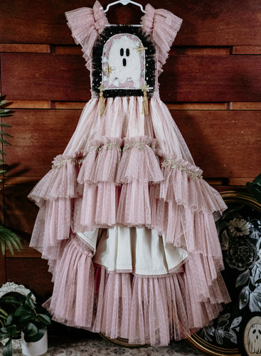 Blush high-low ghostie dress ✨️RTS✨️ 6-8y