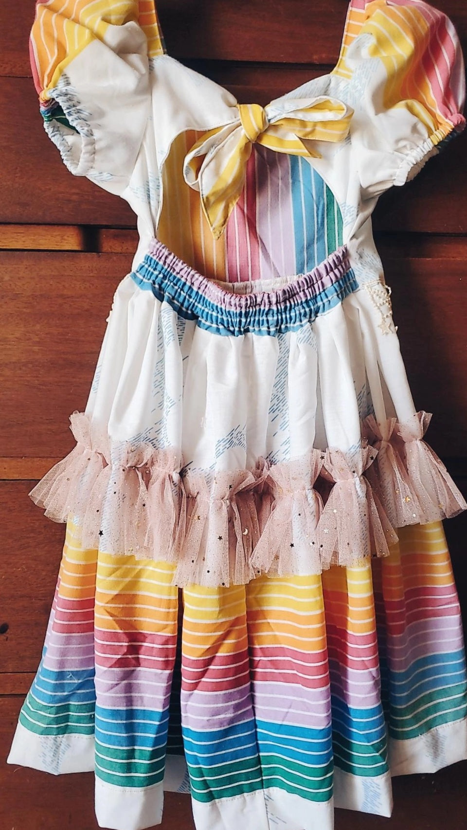 Vintage puff sleeve rainbow dress ✨️RTS✨️ – Olive & evie Vintage puff sleeve rainbow dress ✨️RTS✨️ – Olive & evie