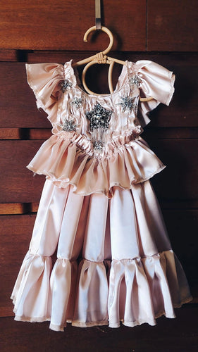 Blush beaded star dress