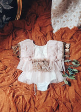 Peachy nude Boho romper