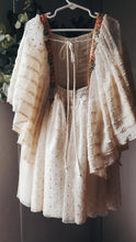 Cream boho dress with flowy sleeves