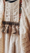 Cream boho dress with flowy sleeves