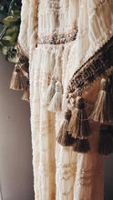 Cream boho dress with flutter sleeves
