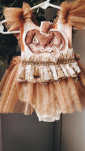 Retro sparkle pumpkin romper