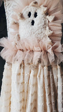 Cream & peach ghost dress
