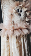 Cream & peach ghost dress