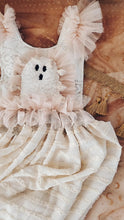 Cream & peach ghost dress