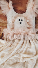 Cream & peach ghost dress
