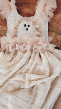 Cream & peach ghost dress