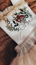 Embroidered mushroom name dress