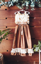 Chocolate boho floor length dress