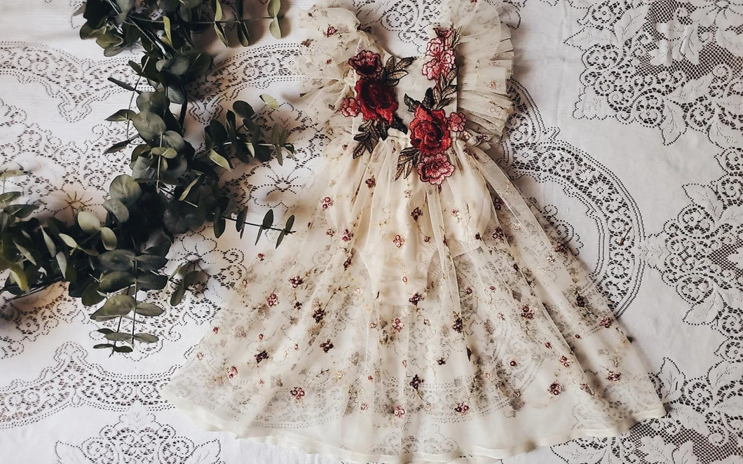 ✨️ rose dreams tulle romper dress ✨️