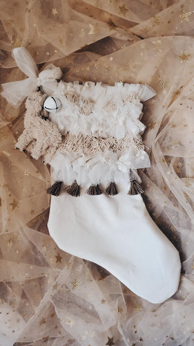 Boho lama stocking