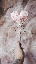 Pearl beaded heart wand