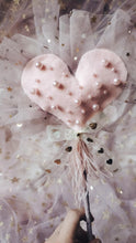 Pearl beaded heart wand