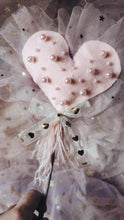 Pearl beaded heart wand