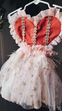 Red & pink heart dress