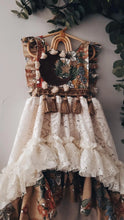 "Moon child" vintage floral high-low dress