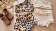 One shoulder crop & bummies set