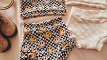 One shoulder crop & bummies set